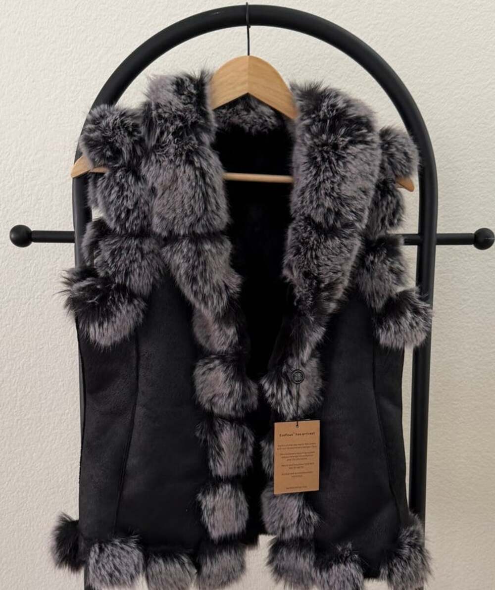 Bella Fare NEW ALPES - Faux Shearling Vest, Small